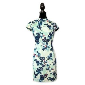Vintage 90s Metaphor Floral Mini/Midi Dress Summer Work All! Size S